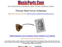 Tablet Screenshot of musicparts.com
